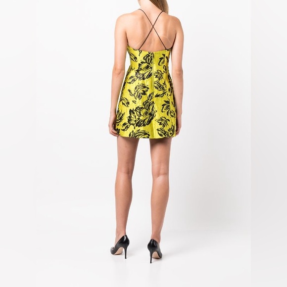 ALICE + OLIVIA Tayla Metallic Brocade Mini Dress. Size 0. NWT - Picture 3 of 16